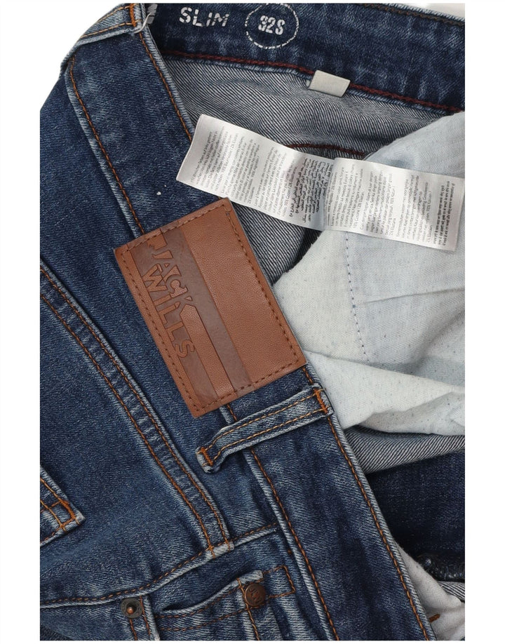 Jack Wills Vaqueros ajustados para hombre W32 L29 Algodón azul
