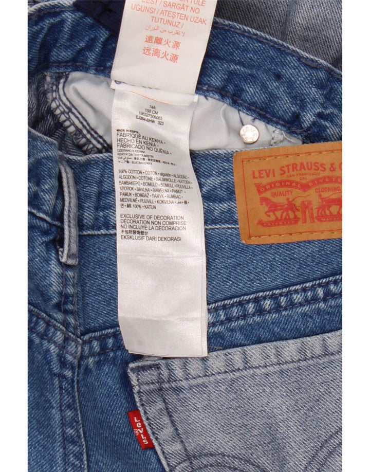 LEVI'S Vaqueros de pernera ancha para niña 13-14 años W26 L31 Algodón color block azul