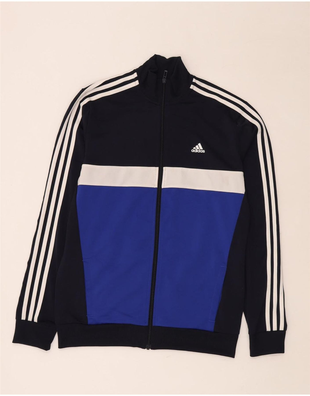 ADIDAS Chicos Aeroready Chándal Top Chaqueta 15-16 Años Azul Marino