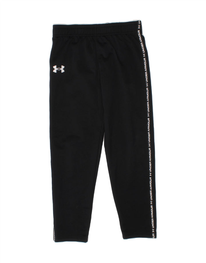 UNDER ARMOUR Girls Graphic Tracksuit Trousers 6-7 Years  Black Polyester Vintage Under Armour and Second-Hand Under Armour from Messina Hembry 