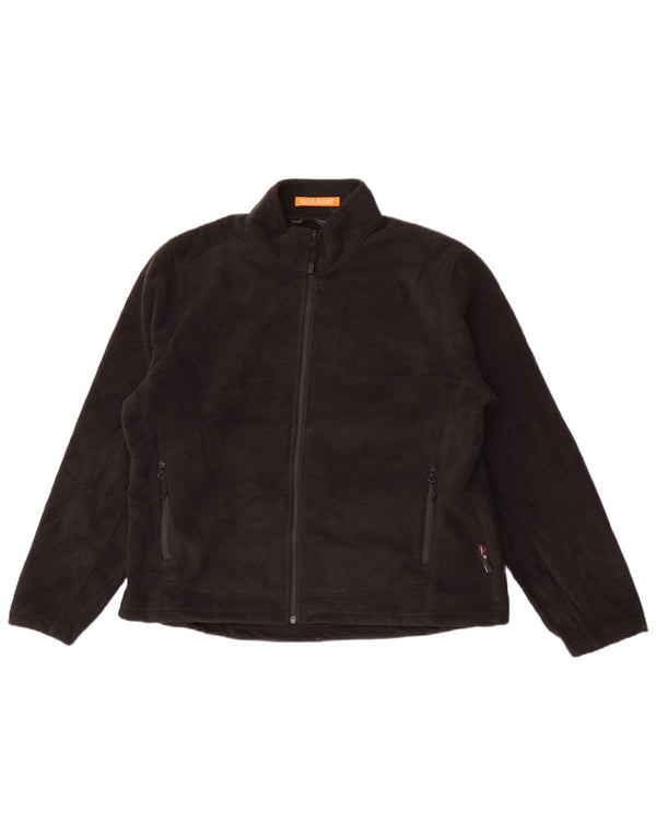 Eddie Bauer Chaqueta polar extragrande para mujer UK 18 XL Poliéster negro