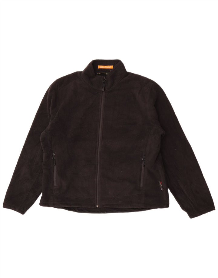 Eddie Bauer Chaqueta polar extragrande para mujer UK 18 XL Poliéster negro