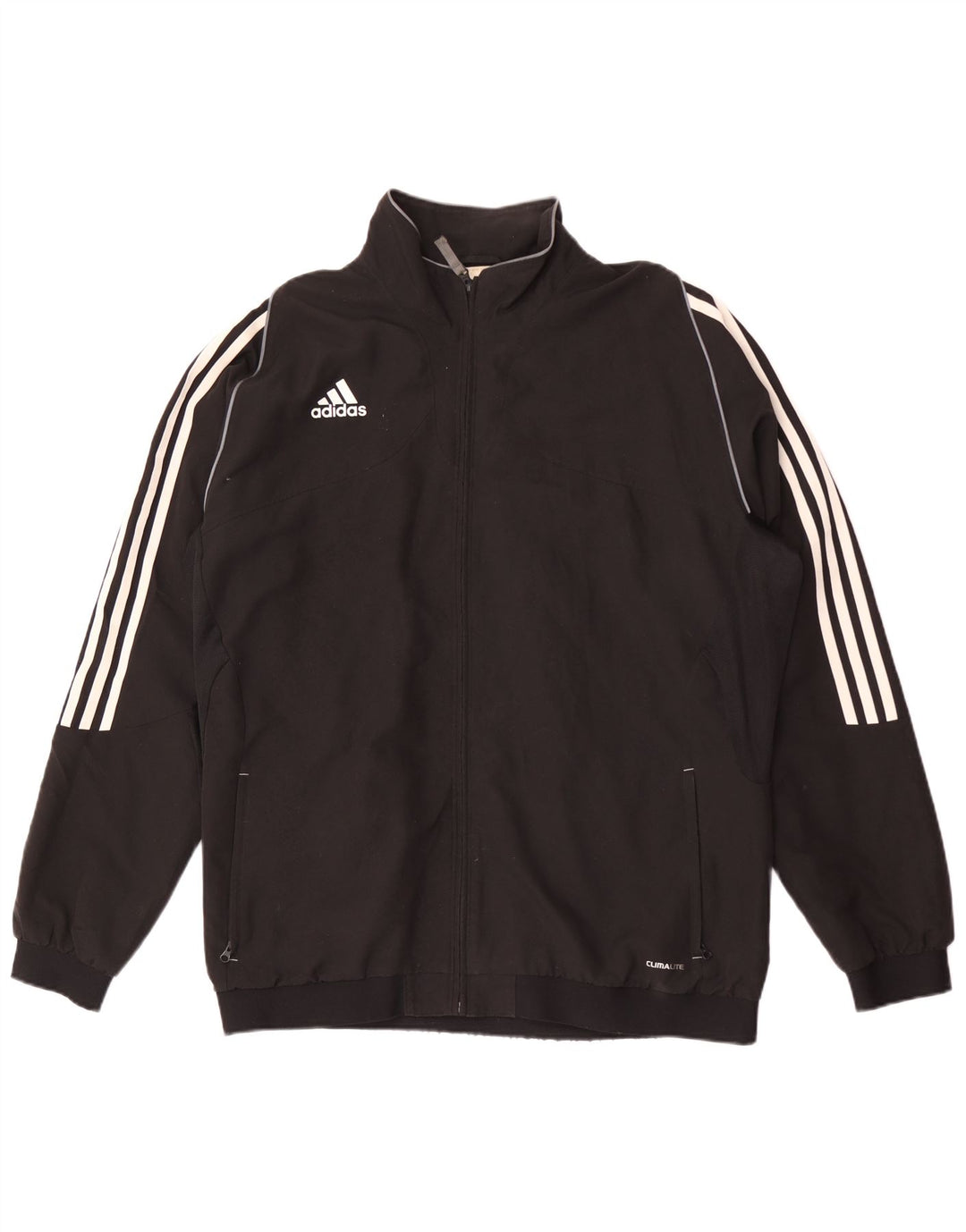 Adidas Chaqueta de chándal para hombre UK 48/50 XL Poliéster negro