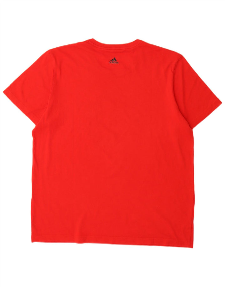 Adidas Hombre Camiseta Gráfica Top XL Rojo