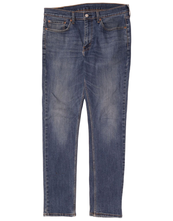 Levi's Hombre 511 Slim Jeans W34 L34 Algodón Azul