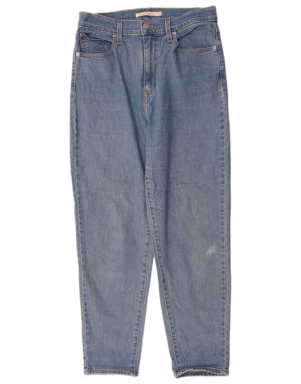 Levi's Mom Jean Vaqueros cónicos de cintura alta para mujer W29 L27 Algodón azul