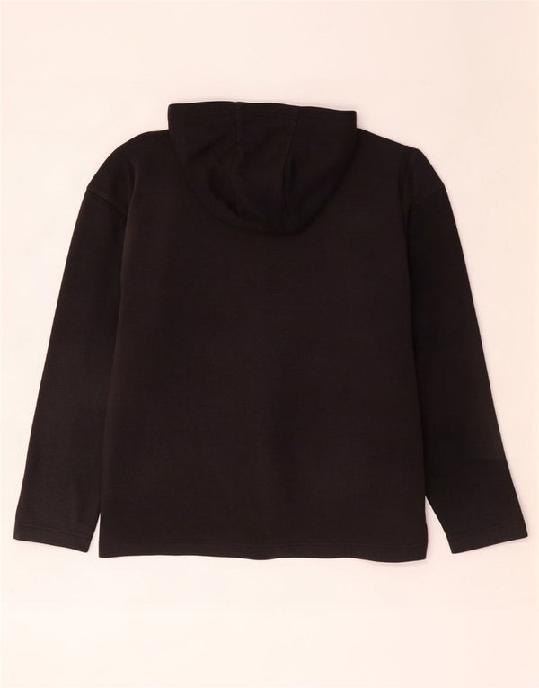 Adidas - Sudadera con capucha para hombre Aeroready con cremallera, tamaño grande, algodón negro