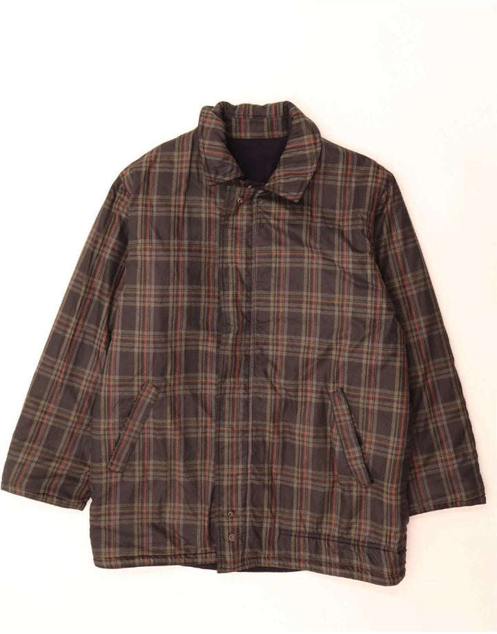 Abrigo reversible para hombre North Pole UK 42 XL Lana azul marino