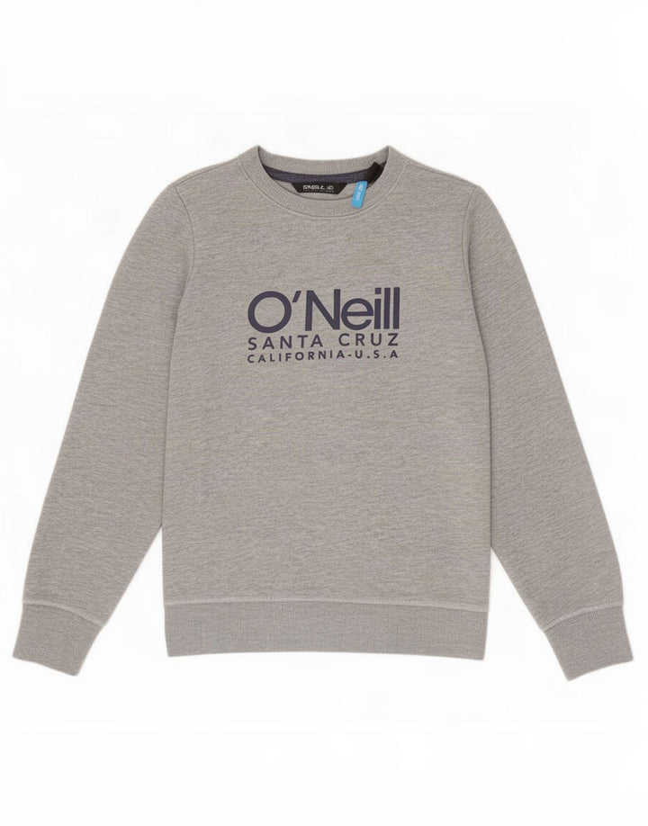 O'Neill Sudadera con gráfico para niños 9-10 años Gris Moteado