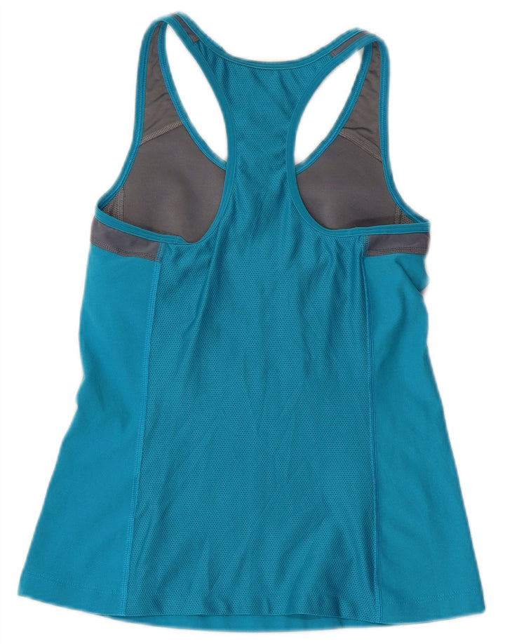 NIKE Camiseta sin mangas Dri Fit Graphic para mujer UK 40 Azul medio Colorblock