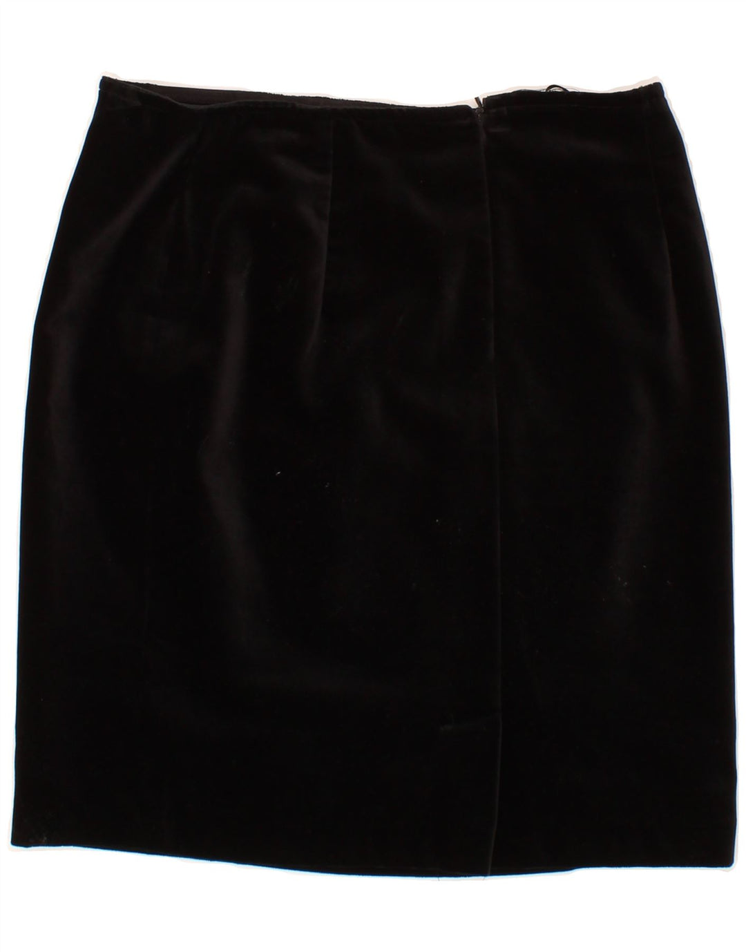 VINTAGE Womens Straight Skirt W30 Medium Black Cotton Vintage Vintage and Second-Hand Vintage from Messina Hembry 