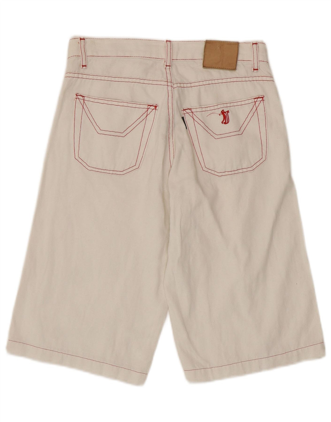 Jeckerson Bermudas estampadas para hombre W28 Small White Cotton