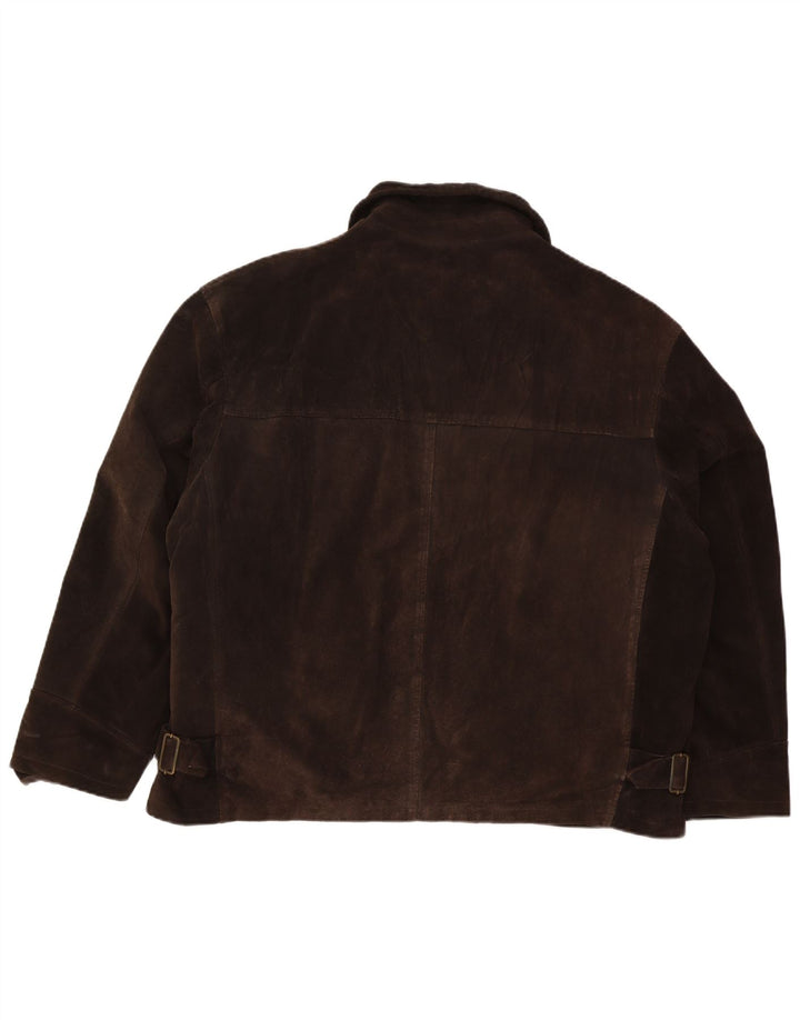 Chaqueta de ante para hombre Evolution IT 56 3XL Cuero marrón