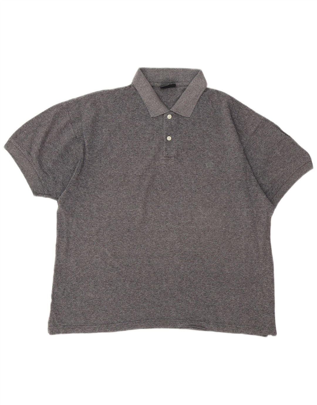 Champion Polo para hombre de algodón gris grande