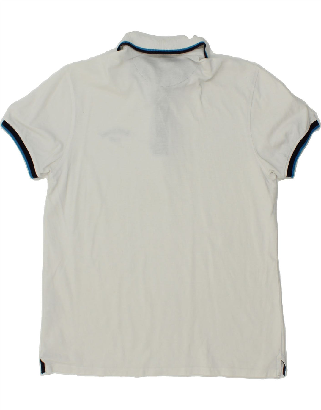 BACI & ABBRACCI Mens Polo Shirt XL White Cotton Vintage BACI & ABBRACCI and Second-Hand BACI & ABBRACCI from Messina Hembry 