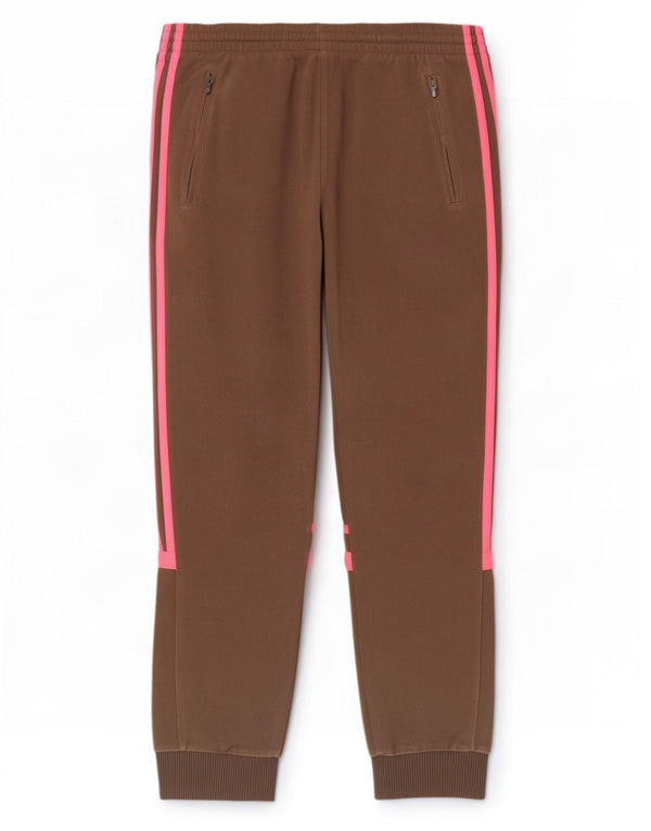Adidas Pantalones de chándal para mujer Joggers UK 10 Small Brown Colourblock