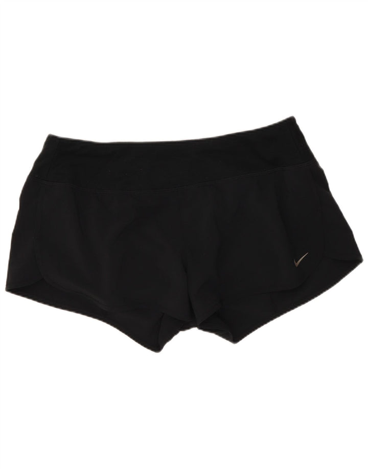 Nike - Pantalones cortos deportivos Dri Fit para mujer, talla M, poliéster negro