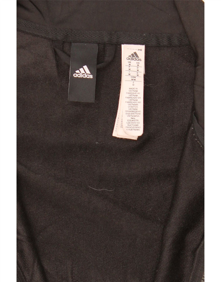 ADIDAS Hombre Chándal Top Chaqueta Mediano Negro Poliéster