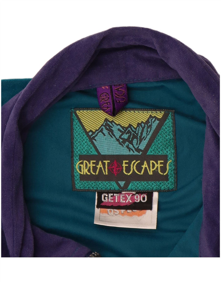 Great Escapes - Chaqueta de chándal para hombre, color verde medio, color block