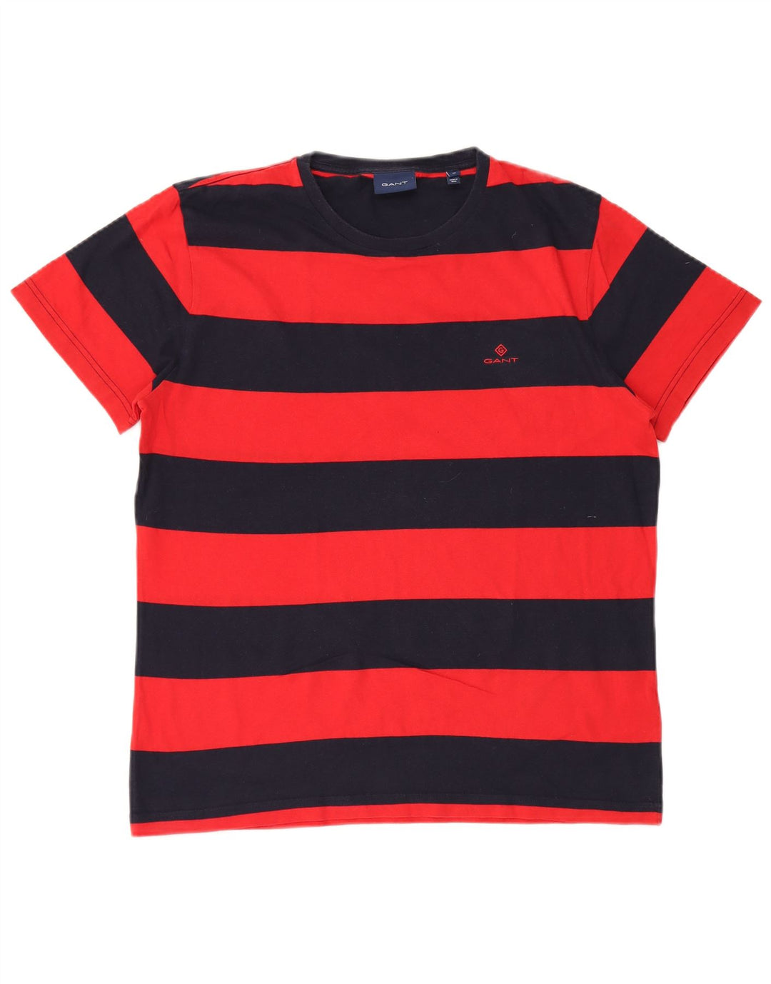 GANT Camiseta para Hombre Top Medium Rojo De Algodón A Rayas