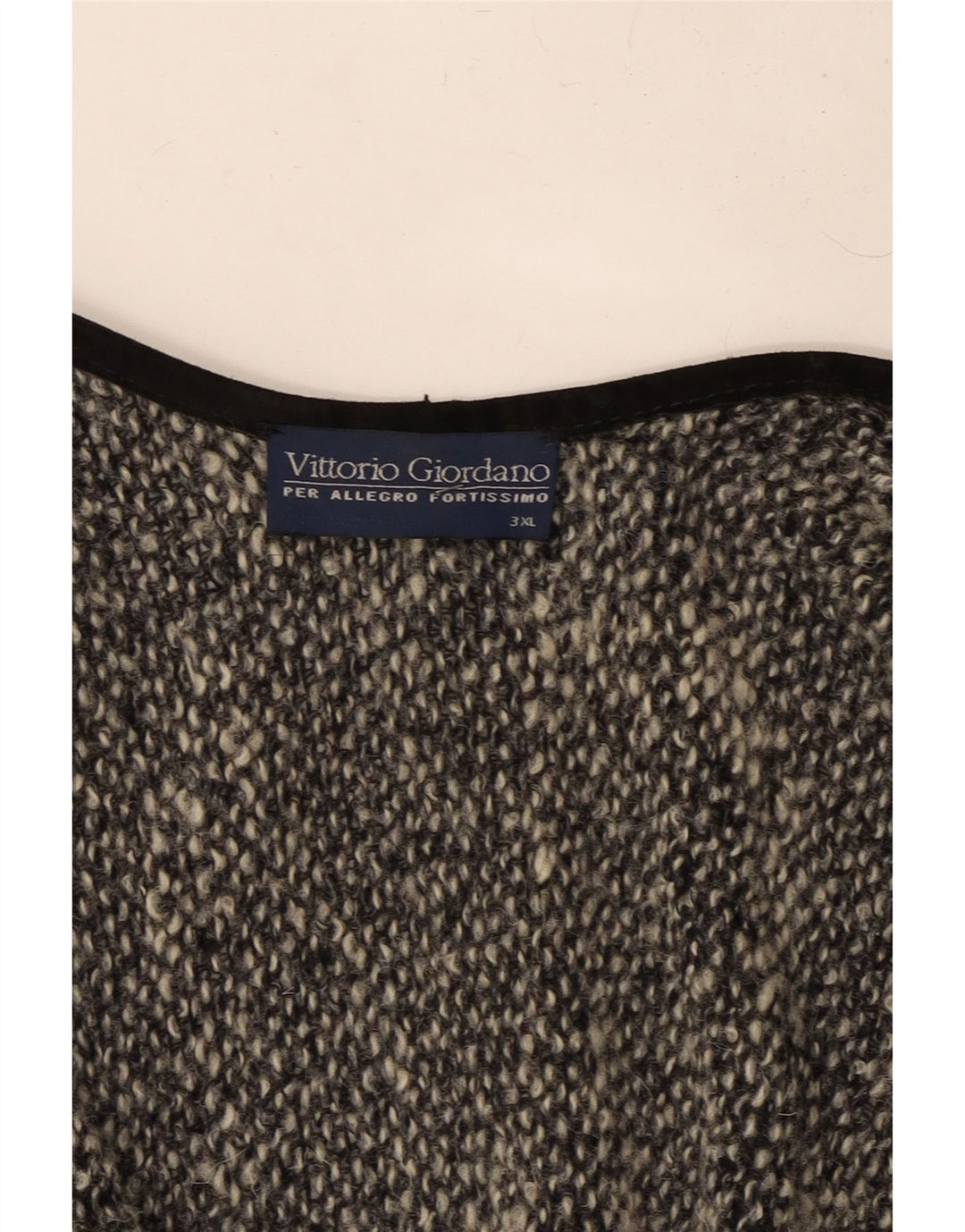 Vintage mujer Poncho Cardigan suéter Reino Unido 22 3XL Gris