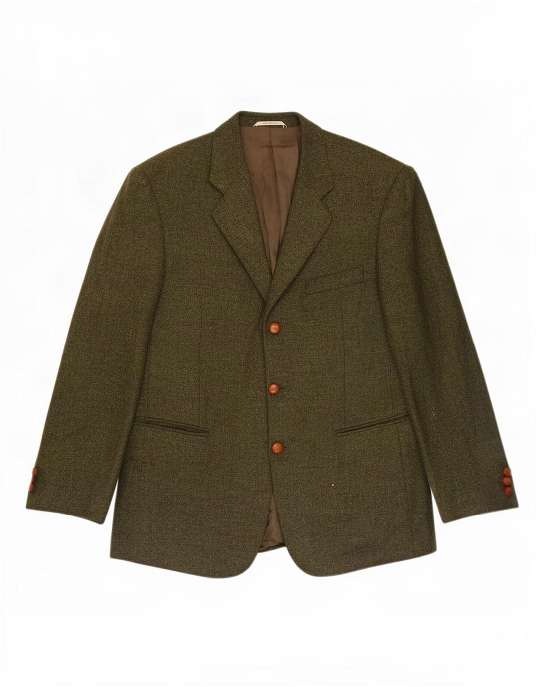 Duca Visconti Chaqueta tipo blazer de 3 botones para hombre IT 48 Lana caqui mediana