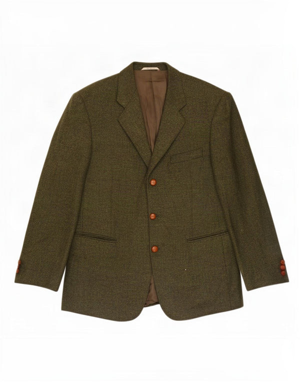 Duca Visconti Chaqueta tipo blazer de 3 botones para hombre IT 48 Lana caqui mediana