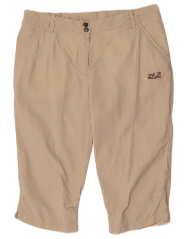Jack Wolfskin Womens Chino Shorts UK 12 Medium W32 Beige Polyamide