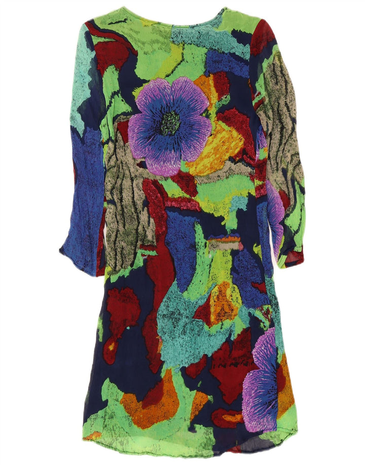 Desigual Vestido Acampanado Con Estampado Abstracto EU 38 Medium Multicolor