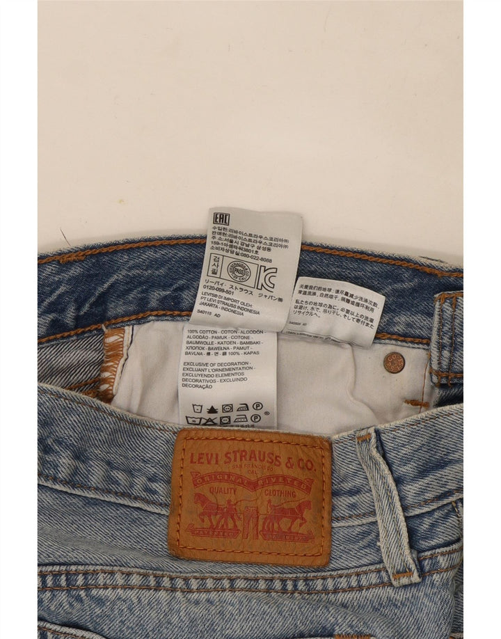 Minifalda vaquera desgastada W28 de algodón azul medio para mujer Levi's