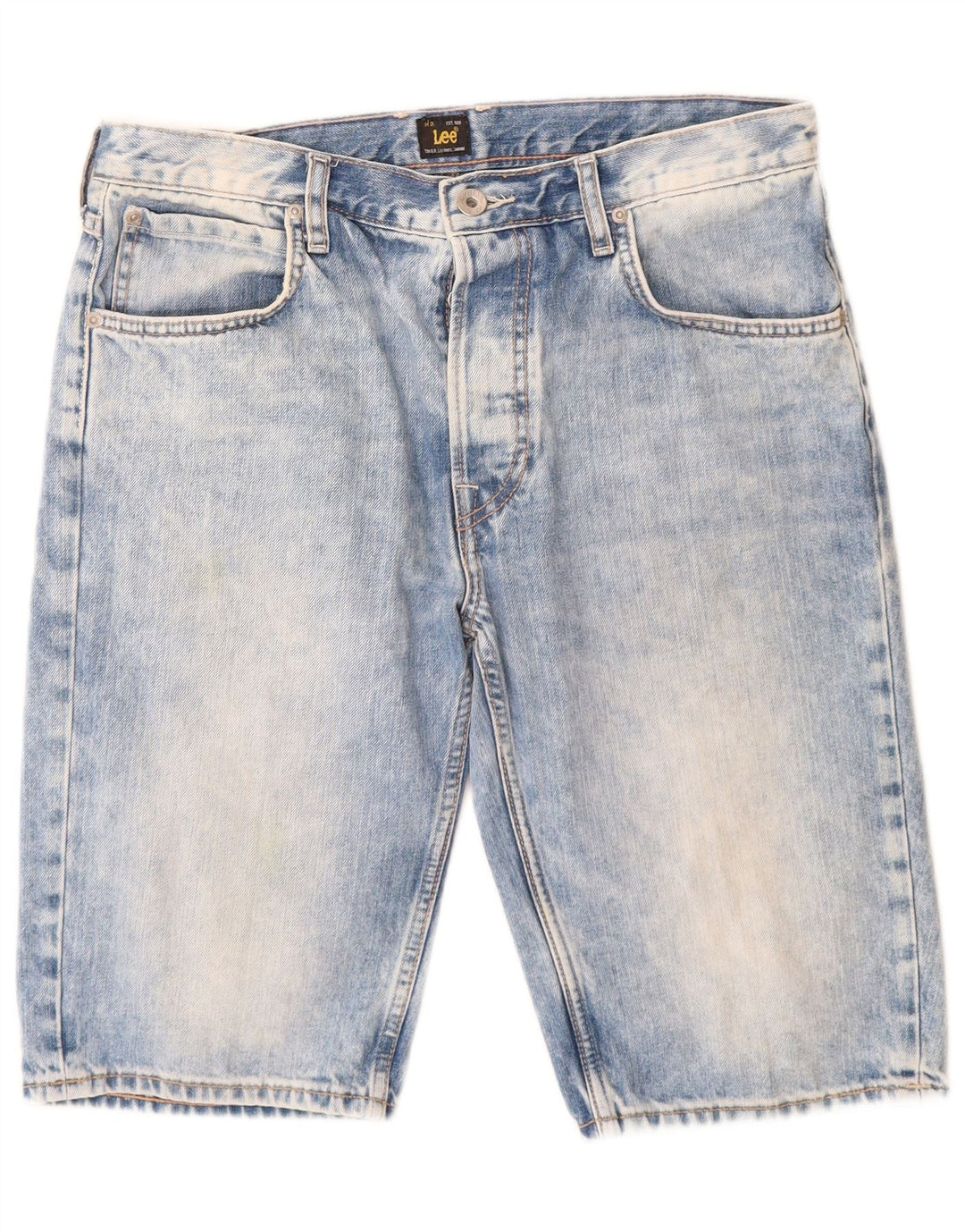 Pantalones cortos vaqueros Lee para hombre W32 de algodón azul medio