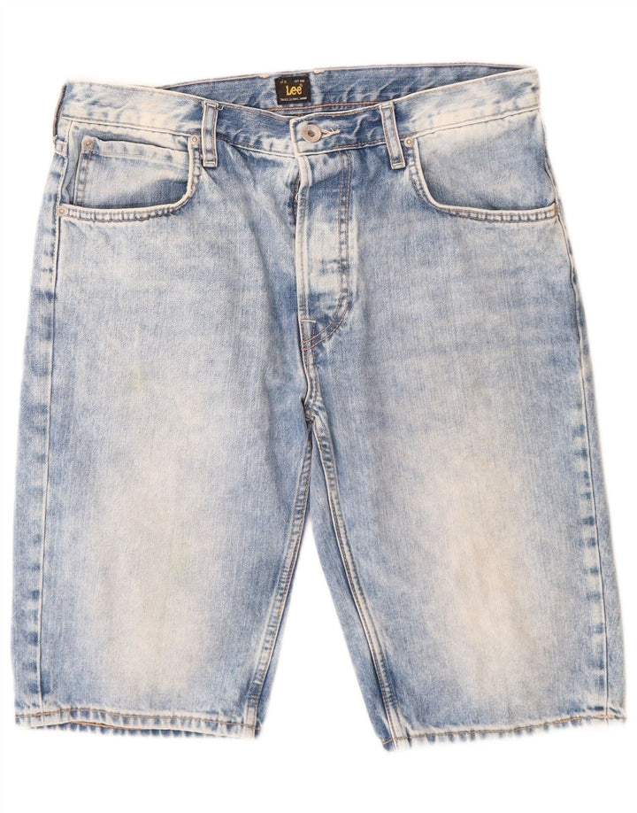 Pantalones cortos vaqueros Lee para hombre W32 de algodón azul medio
