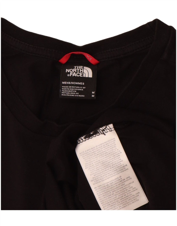 The North Face Camiseta gráfica para hombre Top Medium Black Cotton