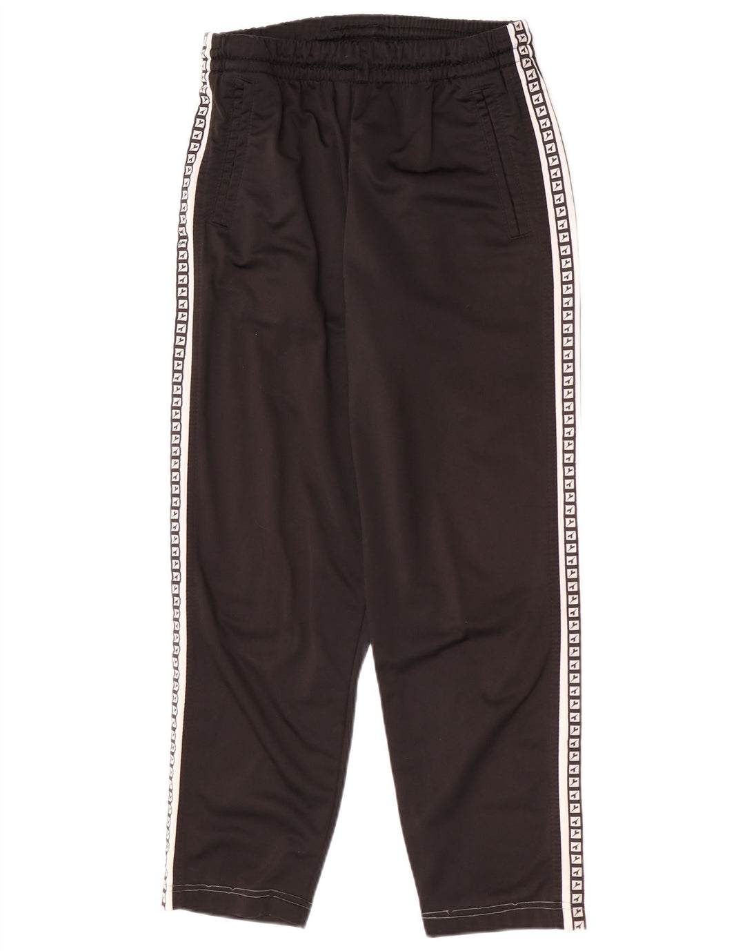 Diadora Pantalón de chándal gráfico para hombre ES 36 Small Negro Poliéster