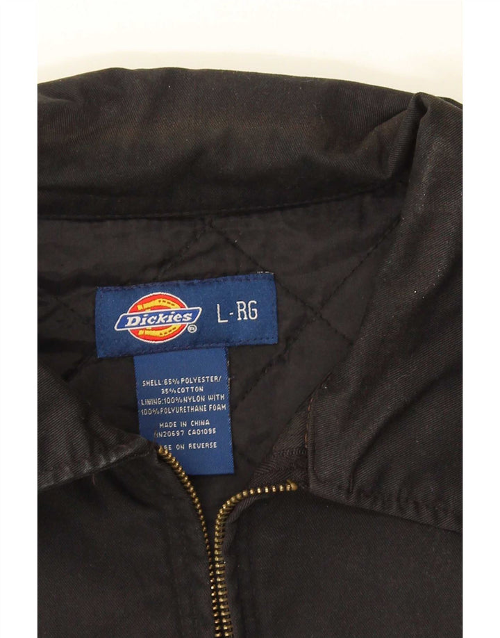 Dickies Chaqueta Bomber para Hombre UK 40 Grande Poliéster Negro