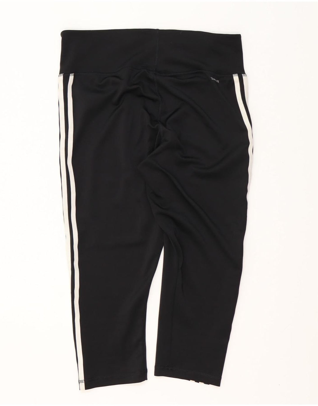 ADIDAS Mujer Climalite Capri Leggings UK 16/18 Grande Negro Poliéster