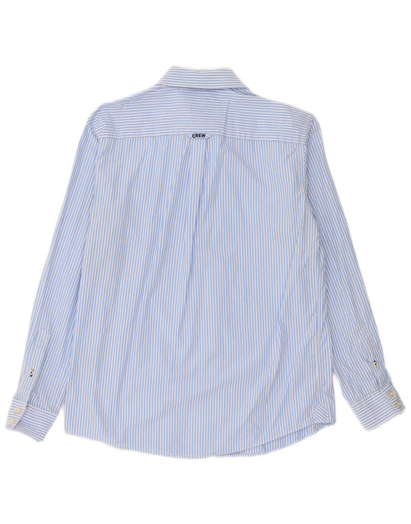 Crew Clothing Camisa de corte clásico para hombre Algodón a rayas azul medio