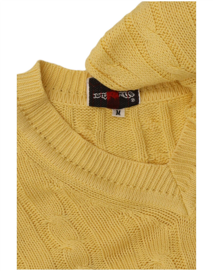Mazzonetto Jersey Con Cuello De Pico De Algodón Amarillo Medio