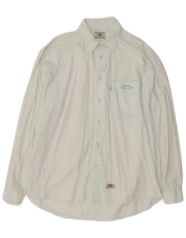 Camisa Levi's Hombre XL Algodón Verde
