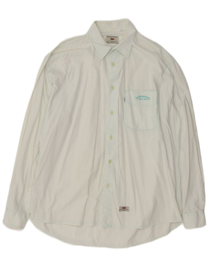 Camisa Levi's Hombre XL Algodón Verde