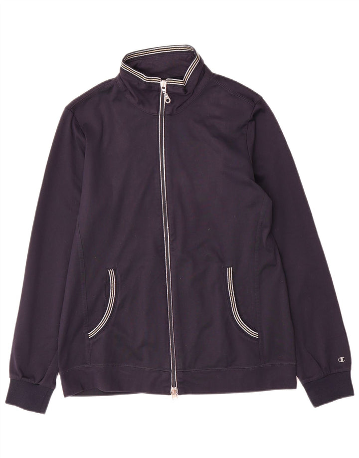 Champion Chaqueta de Chándal Easy Fit para Mujer UK 40 Medium Azul Marino