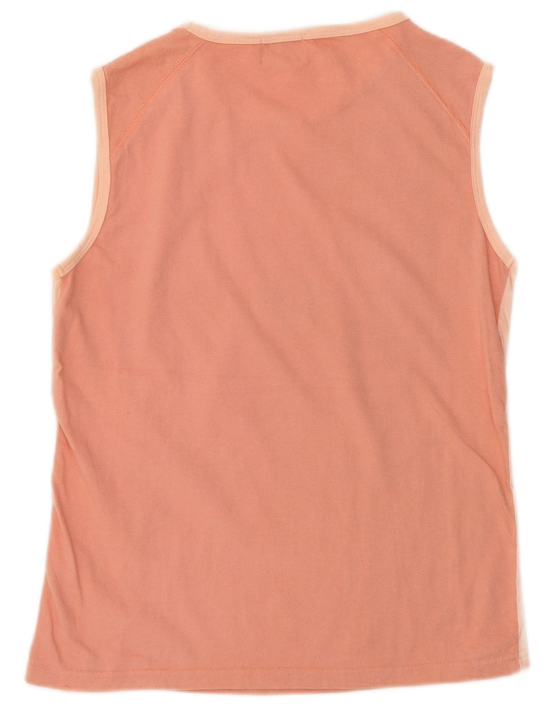 Asics Mujer Graphic Vest Top UK 12 Algodón Rosa Medio