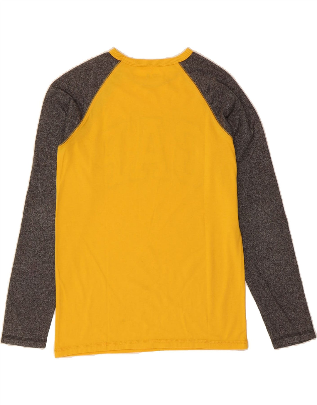 GAP Boys Graphic Top Long Sleeve 12-13 Years Yellow Colourblock Vintage Gap and Second-Hand Gap from Messina Hembry 