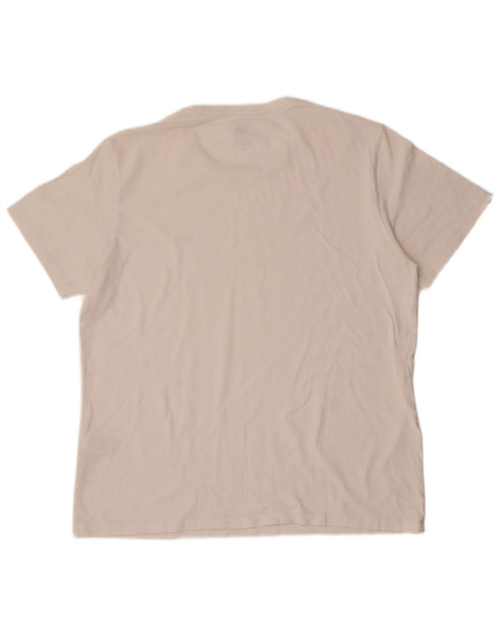 Levi's Camiseta estándar para hombre Top grande de algodón blanco