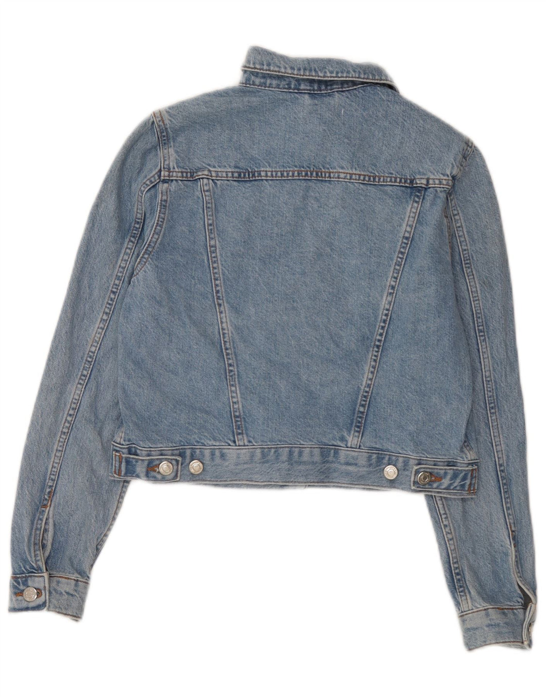 Topshop Chaqueta vaquera corta para mujer UK 8 Small Algodón azul