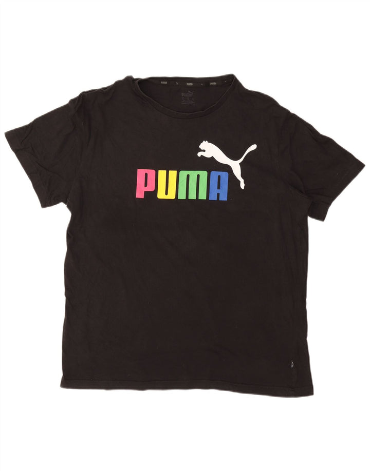 PUMA Camiseta gráfica para hombre Top XL Negro