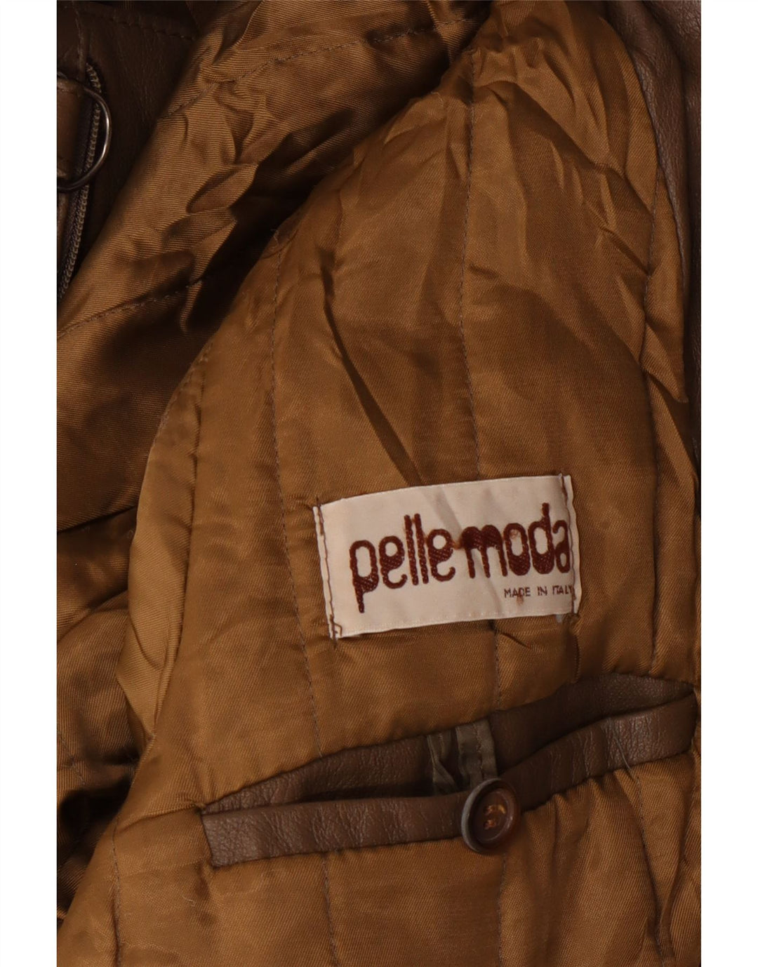 Pelle Moda Chaqueta de cuero para hombre UK 36 Small Brown