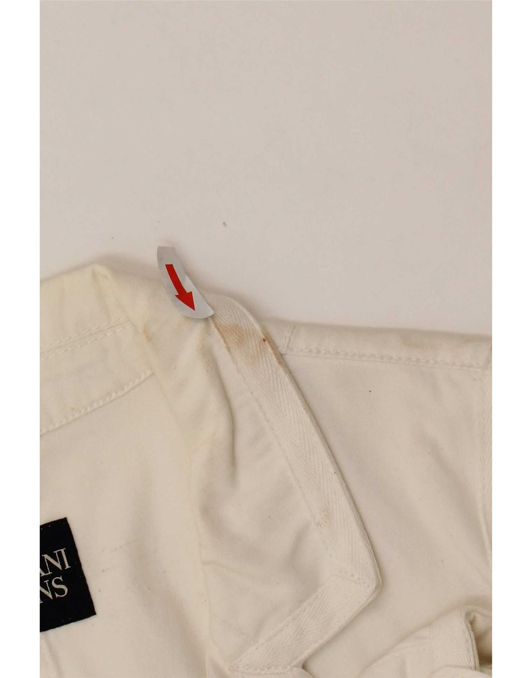 Armani Jeans Chaqueta Blazer de 3 Botones para Mujer UK 18 XL Algodón Blanco
