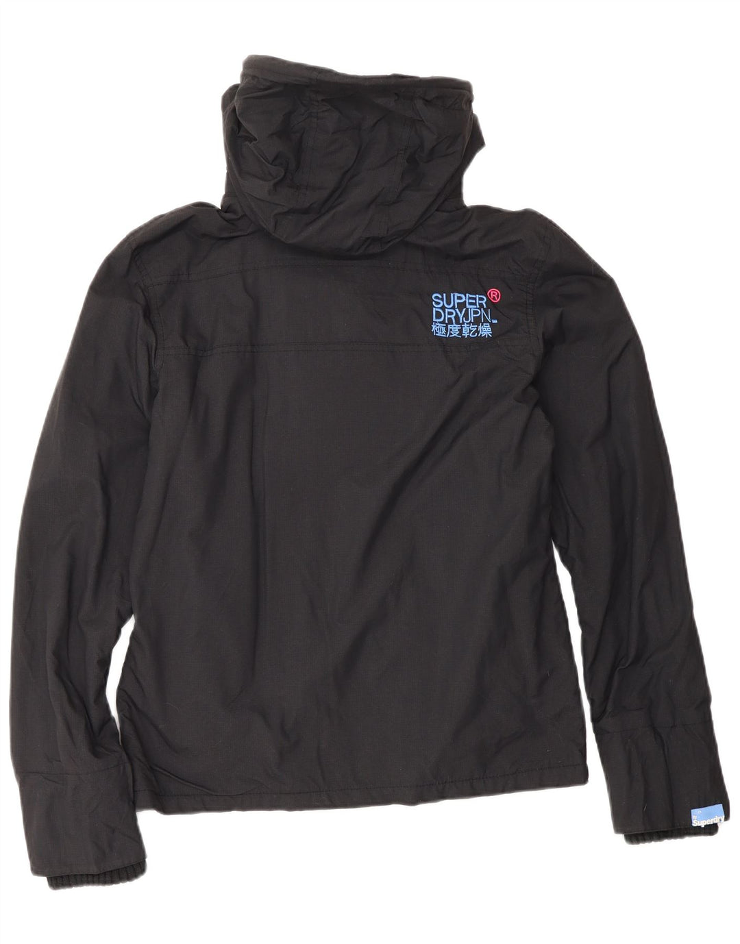 Superdry Mujer Windcheater Graphic Chaqueta Cortavientos UK 40 Small Negro