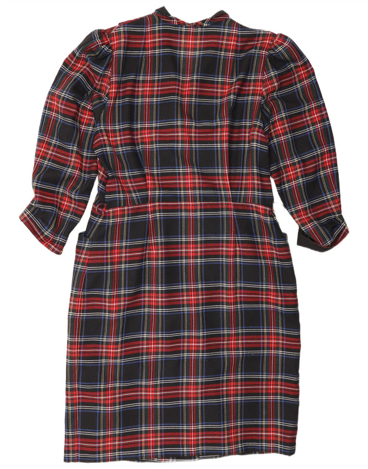 Adler Vestido tubo para mujer UK 46 Grande Poliéster a cuadros multicolor